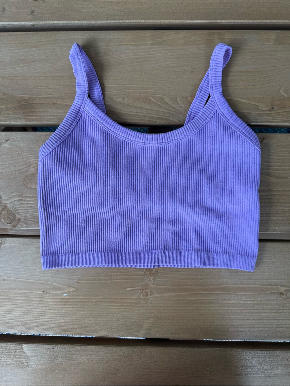 Target Lavender Ribbed Crop Bralette Size S | 0065
